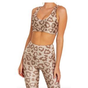 Goldsheep U-bra in Tan Leopard Sports Bra Size Medium